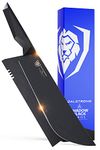 DALSTRONG Bull Nose Butcher Knife - Shadow Black Series - 10" - Black Titanium Nitride Coated German HC Steel - Sheath, Meat, BBQ, Breaking Knife - NSF Certified