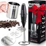 Milk Frother Electric Foam Maker Milk Frothing Pitcher,Blender,Mixer,Whisker - Set