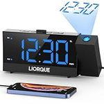 LIORQUE Projection Alarm Clock for 