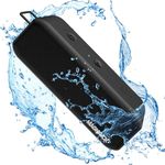 Magnavox MMA3928 Waterproof Portable Bluetooth Speaker in Black | True Wireless Stereo (TWS) Bluetooth Speaker | AUX Port Supported | IP66 Waterproof and Dust Protection |