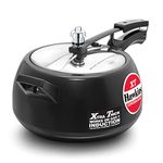 Hawkins CXT50 Contura Hard Anodized Induction Compatible Extra Thick Base Pressure Cooker, Black, 5l