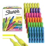 Sharpie Tank Highlighters, Fluorescent And Pastel Highlighters, Chisel Tip Highlighter Markers Set, Teacher And Office Supplies, School Supplies, Assorted Color, Value Pack, 36 Count