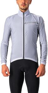 Castelli Men's Squadra Stretch Jacket, Silver Grey/Dark Grey, Large