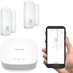 YoLink Smart Home Starter Kit: Door Monitoring/Home Security Two Door/Window Sensor & Hub Starter Kit, Alexa, IFTTT compatible, door"Still Open Reminder" feature