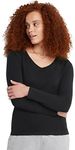 Hanes Women's V-Neck Long Sleeve Te