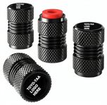 Greenworld Black Metal Car Tyre Valve Cap Air Cap Car Tyre Valve Stem Cap Air Covers with Logo (OY-OTAA)