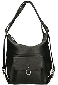 Chicca Borse Borsa a Spalla Donna in Pelle Made in italy 33x33x12 Cm