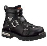 Harley-Davidson Footwear Mens Brake Buckle Motorcycle Riding Boot, Black, 9 M US