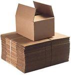 ZYBUX - 12x9x9" - Brown Single Box Wall Shipping Mailing Postal Parcel Easy to Assemble Cardboard Boxes | Boxes For Packing Moving House (PACK OF 10)