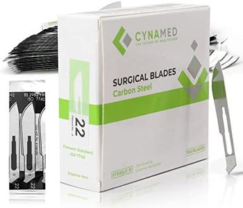 Cynamed Box of 100 Scalpel Sterile Blades Carbon Steel Individually Foil Wrapped