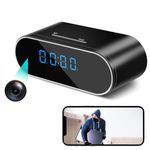 WiFi Spy Camera Clock 1080P HD Hidden Camera Wireless Small Hidden Camera for Home Security Mini Indoor Secret Surveillance Camera Nanny Cam with APP Control Night Vision and Motion Detection