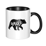 Gifts for Uncle,Funny Uncle Coffee Mug for 11 Ounce Black Handle Father's Day Gifts for Uncle from Niece and Nephew 11 Ounce