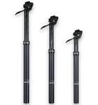 DJC Bike Dropper Seatpost 100mm 125mm 150mm 175mm Travel Manual Control Lever Height Adjustable Seatpost Cableless MTB Road Bike Hydraulic EXA Form Speedup (150mm Travel 30.9mm Diameter)