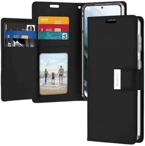 Apple iPhone 14 Pro GOOSPERY Rich Wallet Diary Phone Flip Case with Extra Card Slots Leather