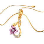 Joyalukkas 22k (916) Yellow Gold Pendant for Girls