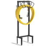 VyGrow Garden Hose Holder - Upgraded Water Heart Hose Holder Holds 150Ft Hose - Freestanding Heavy Duty Hanger Storage Holder - Sturdy 4-legged Hose Reel Rack Stand & Caddy for Outside Yard Lawn