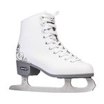 Rollerblade Bladerunner Ice Allure Girls Figure Skates, White, Ice Skates, Youth, Junior Size 8J