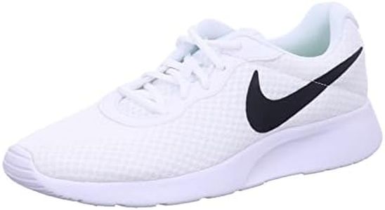 Nike Men's Tanjun Running Shoes, White/Barely Volt/Black, US 8.5