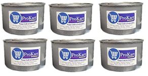 Prokart Wax/Fuel for Chafing Dish - Food Warming Refill Wick Candle Burners Sky Lantern for Buffets Mostly Used by Caterers (Silver, 2-3 Hour) Pack of 6