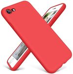 LOXXO® Microfiber Skin Soft Silicone Slim Back Cover Case for iPhone 6 (Red)