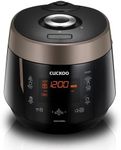 CUCKOO CRP-P0609S | 6-Cup (Uncooked) Pressure Rice Cooker | 12 Menu Options: Quinoa, Nu Rung Ji, GABA/Brown Rice & More, Made in Korea | Black/Copper