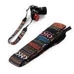 GORILLAPLANET Camera Shoulder Neck Belt Strap, Soft Vintage Print Camera Strap compatible with DSLR/SLR/Nikon/Canon/Sony/Lumix/Fujifilm/Rico/Samsung/Pentax/Olympus