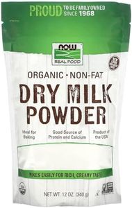 NOW Foods, Organic Non-Fat Dry Milk Powder with Protein and Calcium, Product of the USA, 12-Ounce (Packaging May Vary)