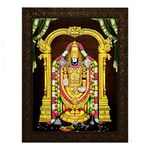 Indianara Religious Painting, Multicolour, Standard (Golden Brown 11)