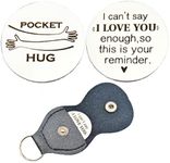 RFTWXHPN Anniversary Birthday Gifts for Husband Wife Pocket Hug Token Long Distance Relationship Gifts for Him Her I Can't Say I Love You Enough Hug Tokens Keepsake for Family Friends