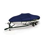 SavvyCraft V-hull Runabouts Bowrider Trailerable Boat Cover Fits 20'-22'L Beam width 106" Navy