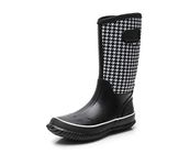 WTW Mid Calf Rain Boots for Women - Waterproof Insulated Neoprene Mud Boots Outdoor Hunting Garden Boots, Houndstooth, 11