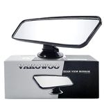 VAKOWOO Rear View Mirror for Driving Test, Rear View Mirror Secondary Driving Instructor Mirror Extra Learner Examiner Mirror, Adhesive Interior Suction Cup Car Mirror for Driving Lesson (200 X 62 mm)