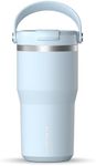 Hydrapeak Nomad 24 oz Tumbler with Handle and Sip Lid, Leakproof Tumbler, Tumbler Lid, Double Insulated Tumblers, 24oz Double Insulated Cup, Stainless Steel (Powder Blue)