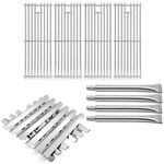 Criditpid Barbecue Replacement Parts for Broil King 9221-64, Baron 440 320 340 420 S420 S320, Stainless Steel Cooking Grates, BBQ Heat Plate Shields & Burner Tubes for Broil King.