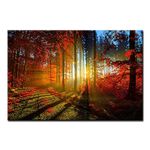 Mud Road in Pink Forest Bright Lines Wall Art Painting Pictures Print On Canvas Landscape The Picture for Home Modern Decoration