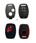 ABUNDANCE 2 Button Key Shell Combo Compatible for Honda i vtech Amaze brio Civic mobilio CRV wrv etc (No Need of Key Cutting)