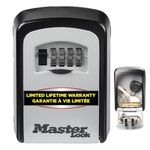 Master Lock Key Safe, 5401EURD, Wall Mounted, Medium, Strong Aluminium Weather Resistant Construction - Mounting Hardware Included