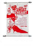 Saugat Traders Love Scroll Card for Lover Valentine Day Birthday Gift for Girlfriend - Boyfriend - Husband - Wife-Fiancee- Red-30 CM