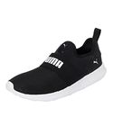 Puma Mens Relax Knit Slip on PUMA Black-PUMA White Walking Shoe-10 UK (38869802)