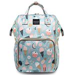 House of Quirk Baby Diaper Bag Maternity Backpack (Icecream Printed Blue)