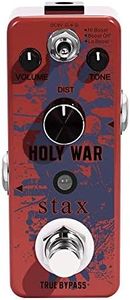 Stax Guitar Metal Distortion Pedal Holy War Analong Heavy Pedal Circuitry Metal For Electric Guitar Classic 80's Metal Sound Mini Size With True Bypass