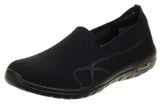 Skechers Women's Arch Fit Flex-What's New Running Shoe (Black)