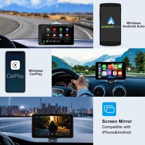 Wireless CarPlay & Android Auto 7" Touchscreen Display – Bluetooth