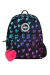 hype BAGS Scribble Heart Pink Polyester Unisex Backpacks in Multi-Coloured Size: One Size