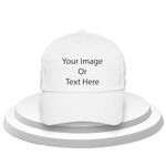 savri Personalized Caps with Your Name, Logo, Company Name, Image Printed on it. Best Unisex Branding Caps with Adjustable Strap for Boy Girl & Kids. Best for Events, Picnic etc (White)