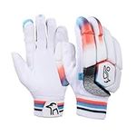 Kookaburra Aura 6.1 Batting Gloves - Extra Small Junior right Hand, White/Purple