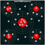 25 Pack - 12x12 Splatter Targets. Made in Canada! Shots Burst with a Bright Splatter Upon Impact. Instantly See Your Shots.