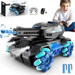 4DRC Y1 RC Tank That Shoots,Gesture Sensing Rc Stunt Car with Light & Music, Remote Control Tank Shooting Water Bullet Ball, Remote Control Car for Boys 6 8-12, Kids Toy gifts Birthday Christmas