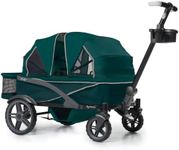 Anthem2 2-Seat All-Terrain Wagon Stroller with Easy Push and Pull, Removable XL Canopies, and Sturdy, Safe Folding for Storage and Transport,Sea Moss