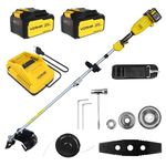IBELL VORMIR VR BB40-42 40V (20V+20V) Cordless Brush Cutter | BLDC Motor | 4500/5300/6000 RPM Triple Speed | Ø420mm Blade | Dual 4.0Ah Batteries | Heavy-Duty Trimmer | 12 Months Warranty